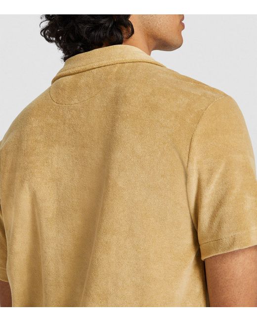 Polo Ralph Lauren Yellow Terry Towelling Short-sleeve Shirt for men