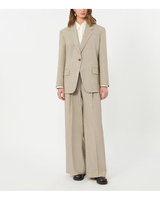 Weekend by Maxmara Natural Virgin Wool Blazer