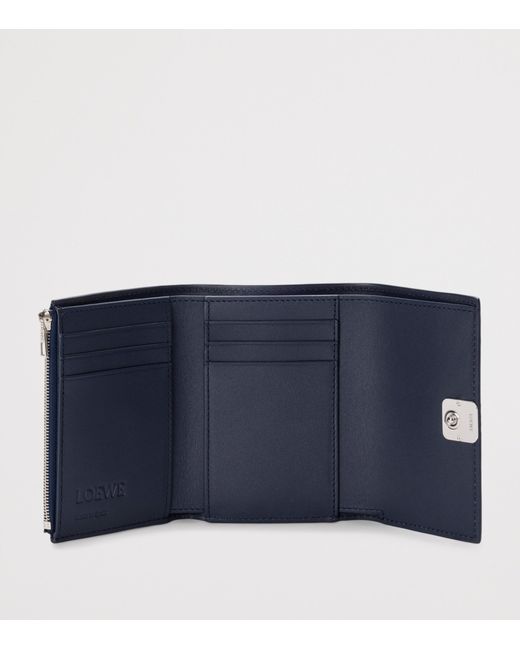 Loewe Blue Small Leather Anagram Wallet