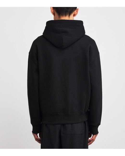 Polo Ralph Lauren Black Cotton-Blend Large Logo Hoodie for men
