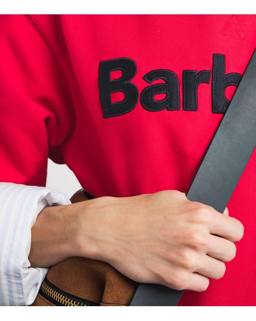 Barbour Pink Logo Hartland Sweatshirt