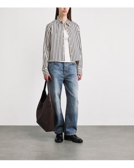 Anine Bing Blue Barrel-Leg Fritz Jeans