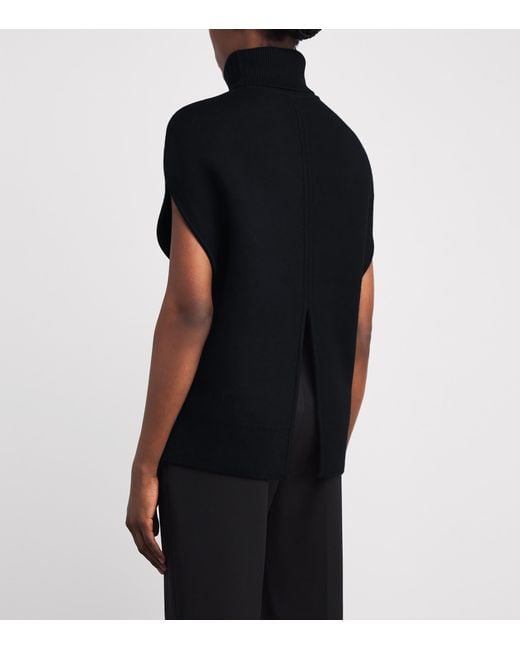 Totême  Black Wool-Blend Rollneck Sweater