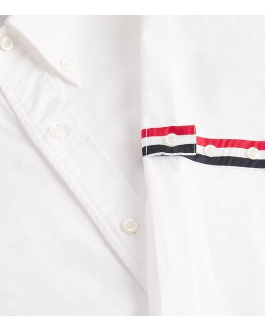 Thom Browne White 4-Bar Stripe Shirt for men