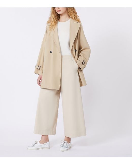 Weekend by Maxmara Natural Canvas Shortline Trench Coat