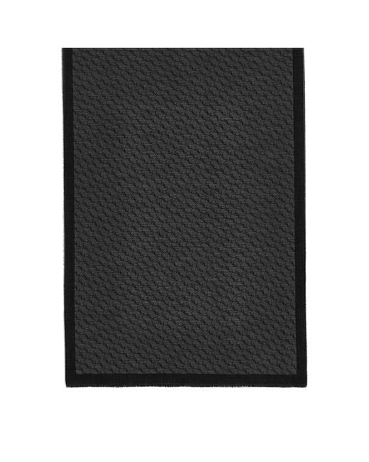 Saint Laurent Black Cashmere-Silk Monogram Scarf for men