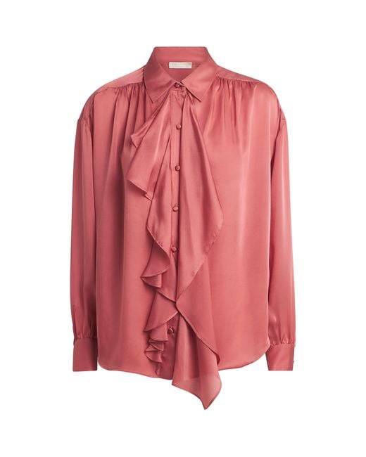 Ulla Johnson Pink Silk Gesture Blouse