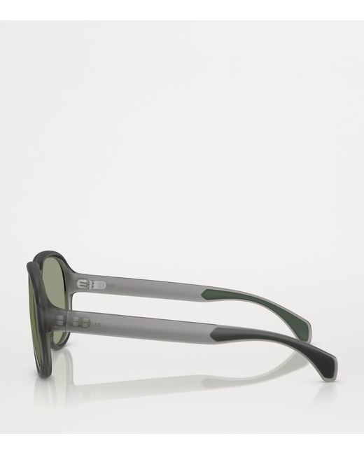 Moncler Green Injected Halcyonne Me8001 Sunglasses