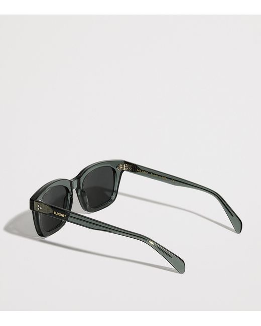 Eleventy Black Acetate Sunglasses for men