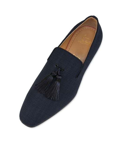 Christian Louboutin Blue Tassel Loafers for men
