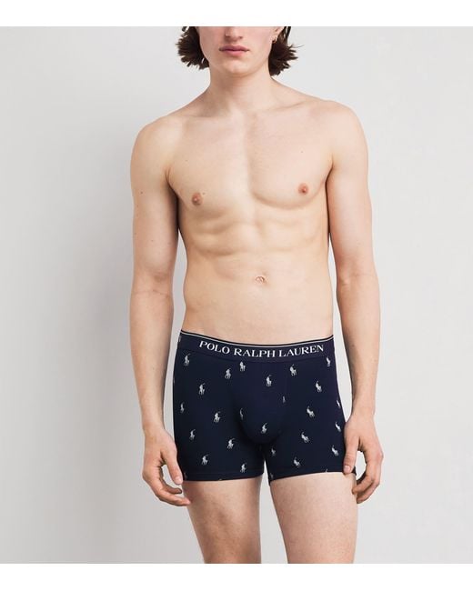Polo Ralph Lauren Red Stretch-Cotton Boxer Briefs for men