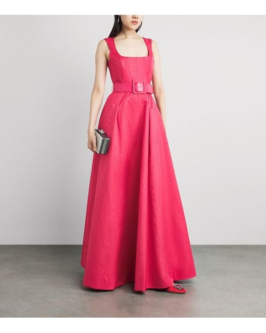 Rebecca Vallance Pink Moiré-Effect Rosalia Gown