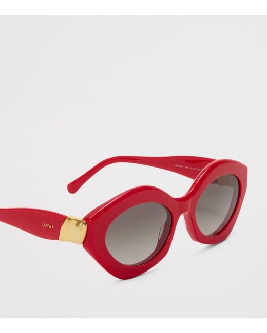 Loewe Pink Acetate Coil Cat Eye Sunglasses