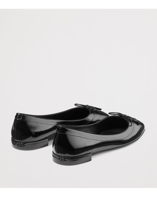 Jimmy Choo Black Scarlett Patent Leather Ballet Flats
