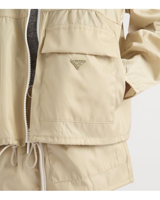 Prada Natural Re-Nylon Blouson Jacket