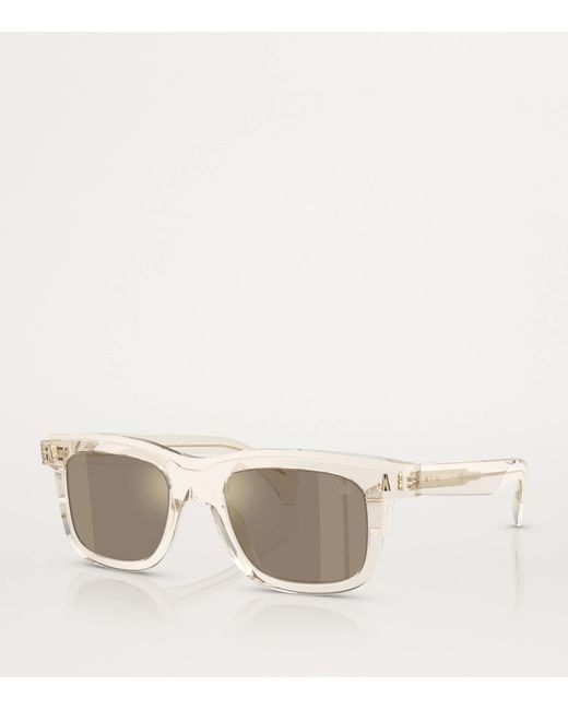 Moncler White Acetate Claro Me6004 Sunglasses
