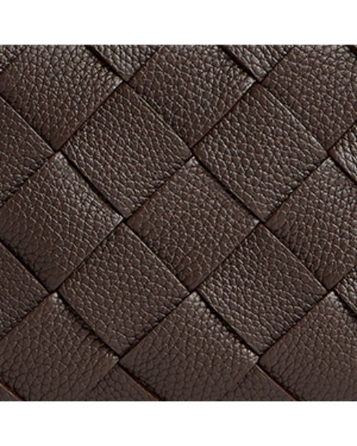 Bottega Veneta Brown Small Leather Diago Messenger Bag for men