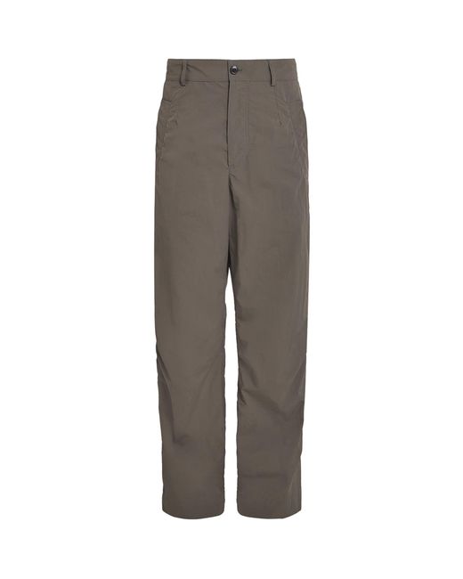 Dries Van Noten Gray Water-Repellent Trousers for men