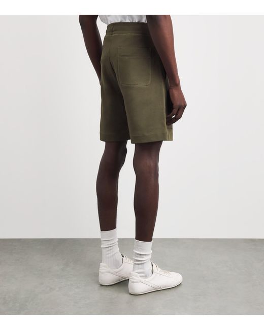 Canada Goose Green Cotton Huron Sweatshorts for men