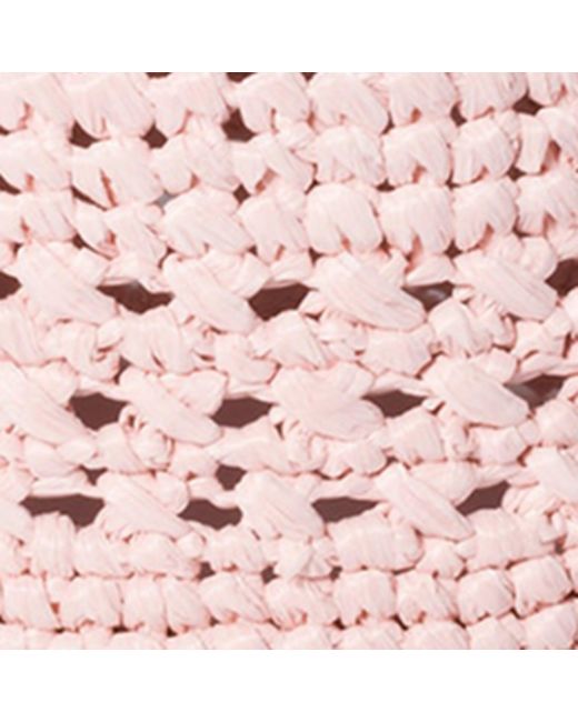 Miu Miu Pink Woven Logo Bucket Hat
