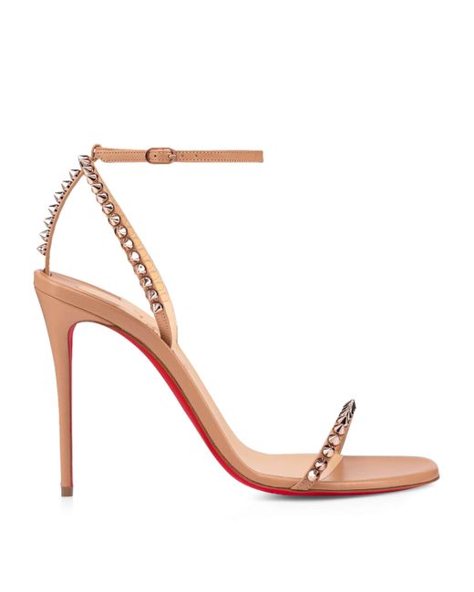 Christian Louboutin Pink So Me Leather Heeled Sandals 100