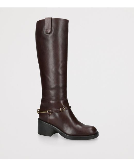 Chloé Brown Leather Dakota Knee-High Boots 70