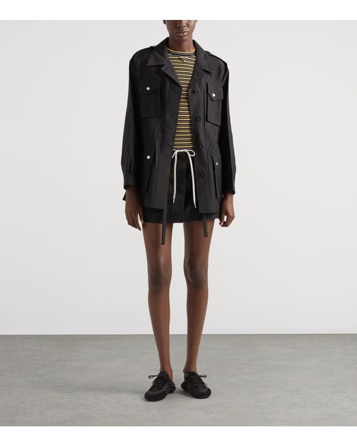 Prada Black Garment-Dyed Field Jacket