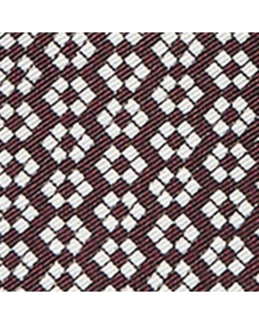 Brunello Cucinelli Black Silk Patterned Pocket Square for men