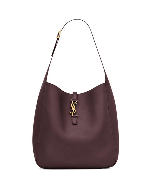 Saint Laurent Purple Large Calfskin Le 5 À 7 Shoulder Bag
