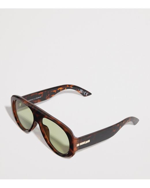 Le Specs Green Dream Boat Aviator Sunglasses