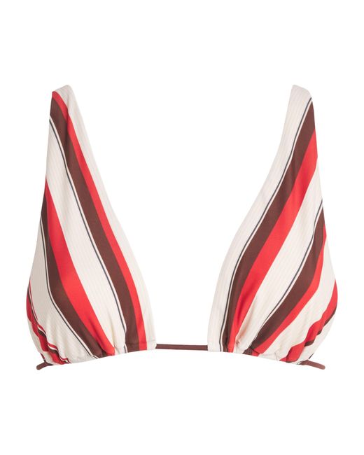 Sir Red Alva Stripe Bikini Top