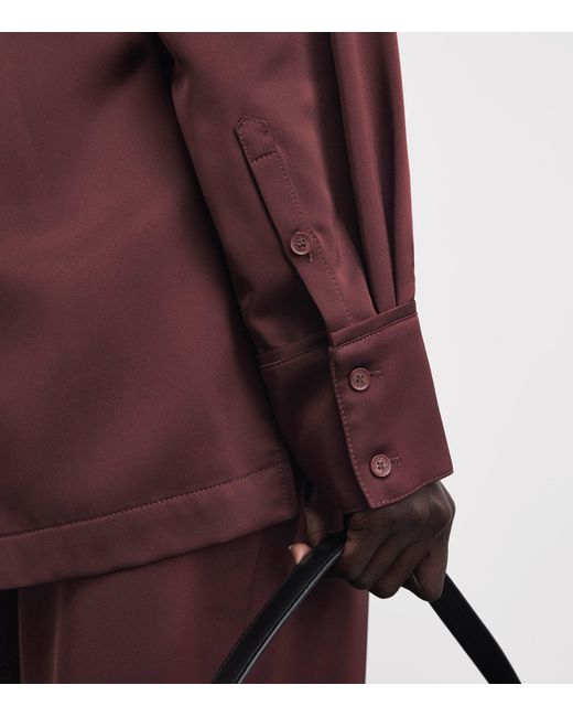 Camilla & Marc Purple Satin Ground Shirt