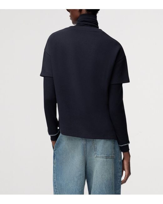 Loewe Blue Asymmetric Anagram T-Shirt