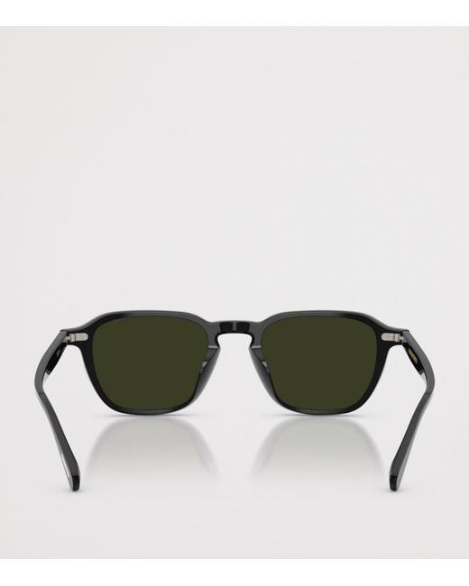 Oliver Peoples Green Emryn Irregular Sunglasses