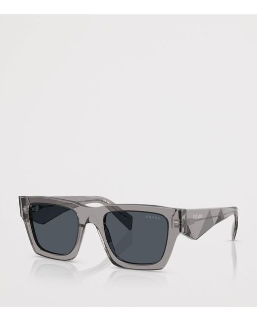 Prada Gray Pillow Sunglasses for men