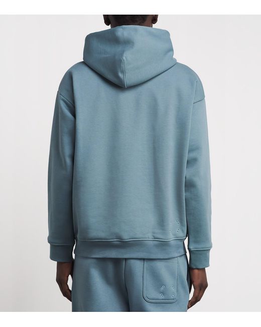 On Shoes Blue Cott-Blend Club Collective Hoodie for men