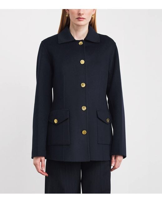 Arma Blue Merino Wool Alexandra Jacket
