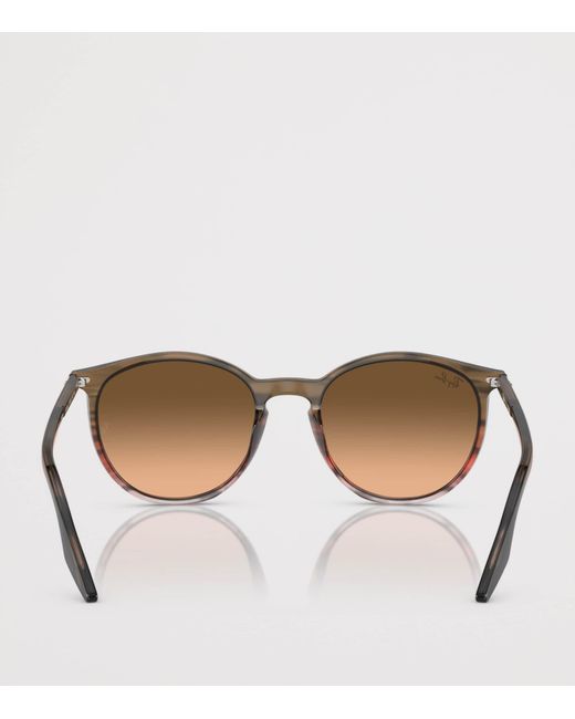 Ray-Ban Brown Phantos Round Sunglasses