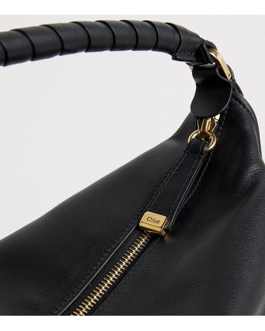 Chloé Black Calfskin Marcie Shoulder Bag