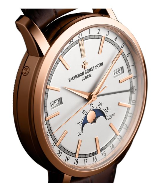 Vacheron Constantin Gray Traditionnelle Complete Calendar Watch for men