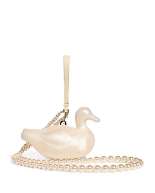 Simone Rocha Natural Duck Clutch Bag