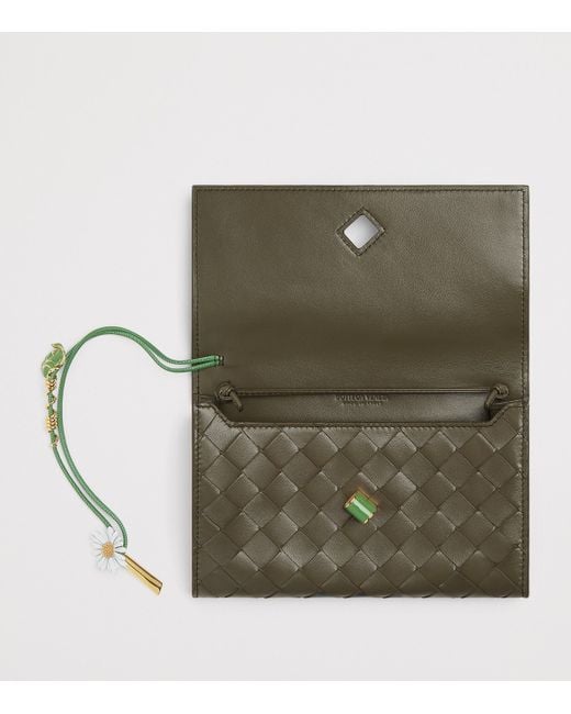Bottega Veneta Green Leather Andiamo Daisy Cross-Body Bag