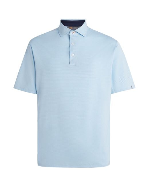 Kjus Blue Stripe Soren Polo Shirt for men