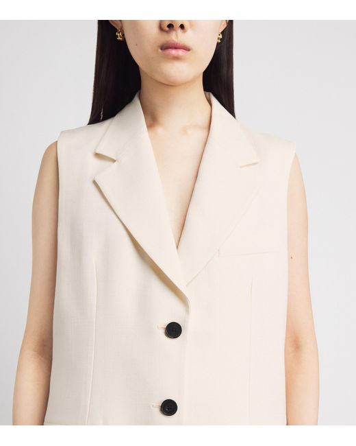 Anine Bing White Sara Vest