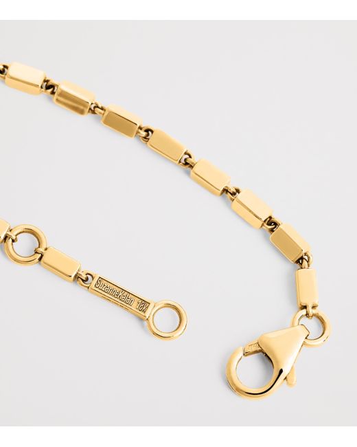 Suzanne Kalan Metallic And Sapphire Medium Block Chain Bracelet