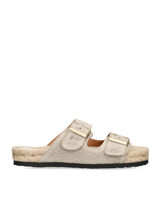 Manebí White Woven La Havana Sandals