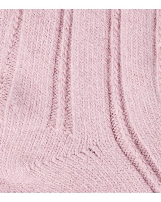 Falke Pink Knitted Bedsock Socks