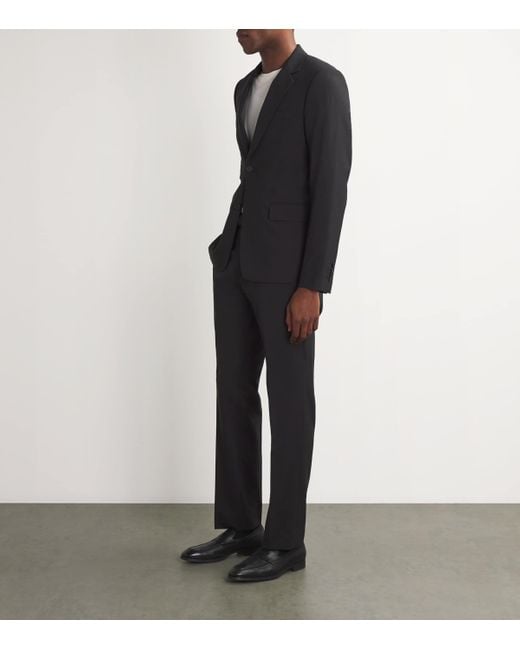 Sandro Black Wool Pinstripe Blazer for men