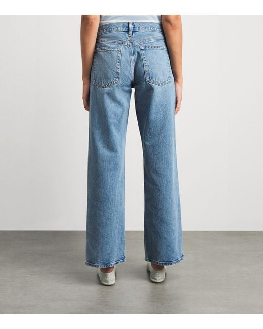 FRAME Blue The Saturday Straight Jeans
