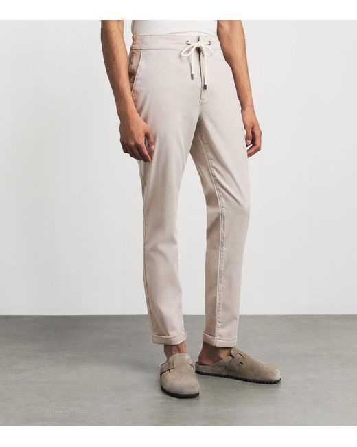 PAIGE Gray Drawstring Fraser Chinos for men